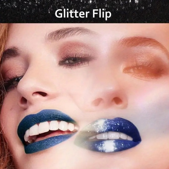 DRAGON RANEE Devil’s Dream Glitter Liquid Tinted Lip Gloss Set Purple Blue Black - Picture 6 of 6